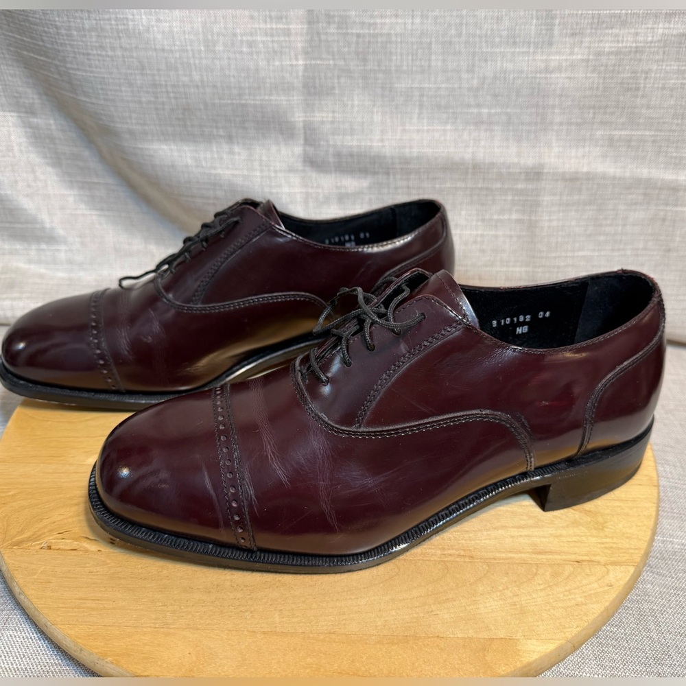 Florsheim Burgundy Lexington Cap Toe Oxford Men's Shoes 17067-05 Sz 9.5 Leather
